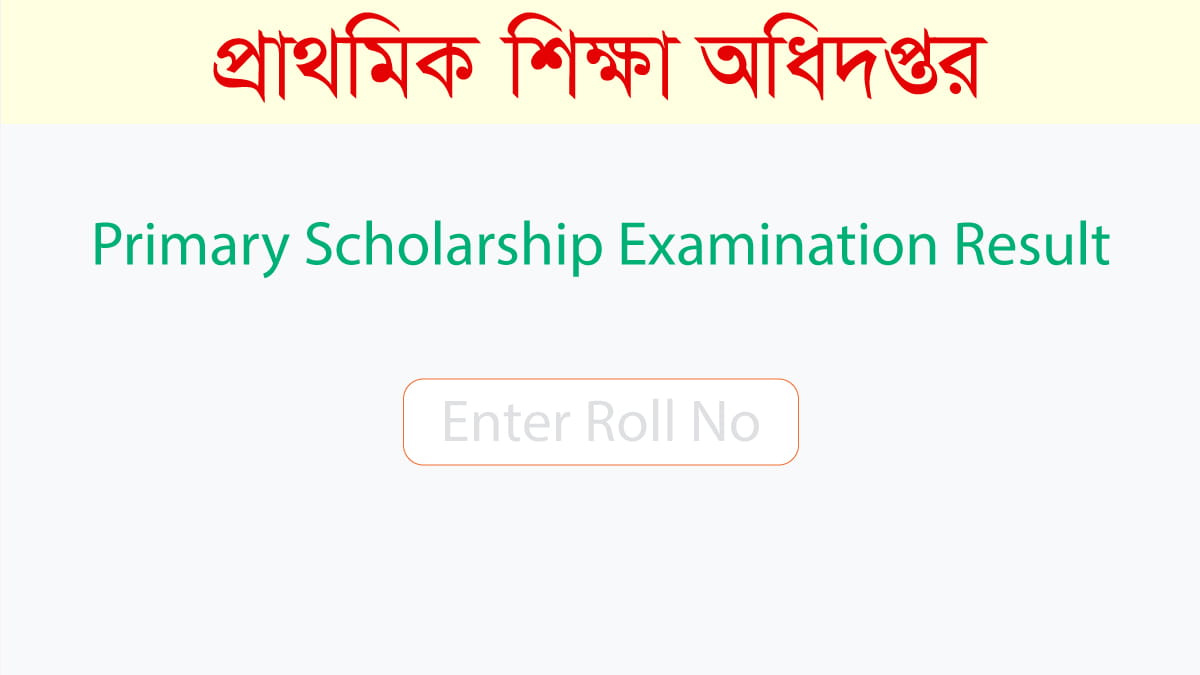 Primary Scholarship Result